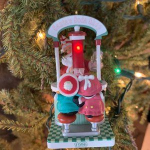 Sharing a Soda Hallmark Keepsake Magic Christmas Ornament - 1996